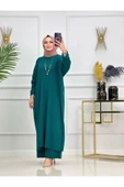 Kadın Tesettür Triko Takım, Pantolon&Tunik - 4
