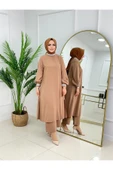 Kadın Tesettür 2'Li Takım Krep Kumaş Tunik&Pantolon - 3