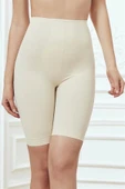 AmoraSecret AmoraSecret Toparlayıcı Bel ve Bacak İnceltici Dikişli Uzun Paçalı Orta Bel Sıkı Şort Korse - 3