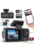 Üç Kameralı Ön Iç Arka Araç Içi Kamera Wifi Viidure App Mpıa CC38 64GB - 2