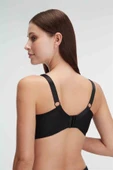 AmoraSecret AmoraSecret Tüllü Balenli Desteksiz Dolgusuz Yaka Detaylı Toparlayıcı Küçültücü Sütyen - 3