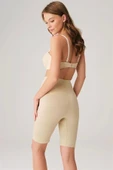 AmoraSecret AmoraSecret Toparlayıcı Bel ve Bacak İnceltici Dikişli Uzun Paçalı Orta Bel Sıkı Şort Korse - 2