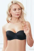 AmoraSecret AmoraSecret Balenli Desteksiz Dolgusuz Askısız Straplez Günlük Klasik T-Shirt Sütyeni - 1