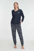 AmoraSecret AmoraSecret Uzun Kol Sweatshirt Pantolon Pijama Takımı - 1
