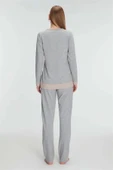 AmoraSecret AmoraSecret Pamuklu Uzun Kollu Pijama Takımı - 2