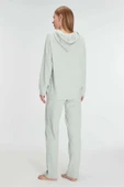 AmoraSecret AmoraSecret Pamuklu Homesuit Kapüşonlu Fermuarlı Ev Giyim Pijama Takımı - 2