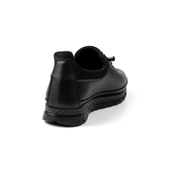 Kadın Siyah Ortopedik Anne Ayakkabısı - Rahat Kaymaz Taban, Bağcıklı Günlük Yürüyüş Ayakkabısı thumbnail 5