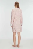 AmoraSecret AmoraSecret Cotton Modal Uzun Kol Gecelik - 3