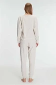 AmoraSecret AmoraSecret Yeni Sezon Kışlık Pamuklu Uzun Kol Pijama Takımı - 3