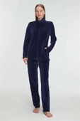 AmoraSecret AmoraSecret Pamuklu Fermuarlı Sweatshirt Pantolon Pijama Takımı - 1