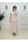 Kadın Tesettür Takımı 2'Li Gömlek & Etek Takımı thumbnail 9