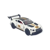 Çek Bırak Araba Metal - 3672C - Beyaz - Sarı thumbnail 1