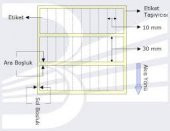 FIRINCI ETİKETİ 10X20 Y.YANA 10 LU 10000 Lİ SARIM TERMAL - 1