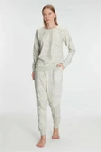 AmoraSecret AmoraSecret Pamuklu Uzun Kol Kışlık Pijama Takımı - 1