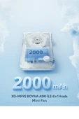 MF95 6in1 Taşınabilir Mini Fan  2000MAH Klipsli Katlanabilir 3 Hız Modu - 2