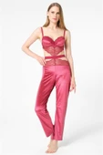AmoraSecret AmoraSecret Kadife Simli Balenli Destekli Dolgulu Dantelli Tulum - 1