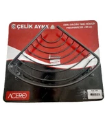 Çelikayna Paslanmaz Krom Oval Tekli Banyo Köşelik Siyah-CLK698S - 3