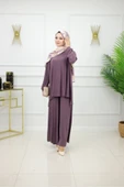 Kadın Tesettür 2'Li Takım Pantolon & Tunik Takımı - 6