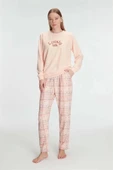 AmoraSecret AmoraSecret Pamuklu Kışlık Uzun Kol Kadın Pijama Takım - 1
