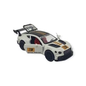 Çek Bırak Araba Metal - 3672C - Beyaz - Sarı thumbnail 2