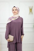 Kadın Tesettür 2'Li Takım Pantolon & Tunik Takımı - 7