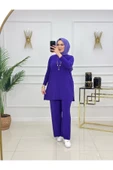 Kadın Tesettür Takım 2'Li Tunik Pantolon Takımı thumbnail 9