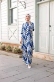 Kadın Tesettür Takım Çiçek Desenli 2'Li Pantolon Tunik Takımı - 6