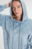 AmoraSecret AmoraSecret Kapüşonlu Uzun Kol Sweatshirt Pijama Takımı - 3