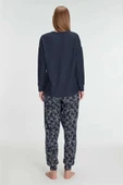 AmoraSecret AmoraSecret Uzun Kol Sweatshirt Pantolon Pijama Takımı - 2
