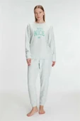 AmoraSecret AmoraSecret Uzun Kol Polar Pijama Takımı - 1