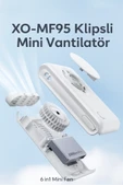 MF95 6in1 Taşınabilir Mini Fan  2000MAH Klipsli Katlanabilir 3 Hız Modu - 3