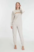 AmoraSecret AmoraSecret Yeni Sezon Kışlık Pamuklu Uzun Kol Pijama Takımı - 1