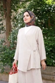 Kadın Tesettür Takım 2'Li Kimono & Pantolon Takımı - 1
