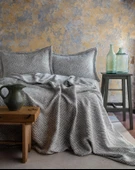 Çift Kişilik Marty Adaçayı Yatak Örtüsü Seti - 1