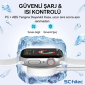 ScHitec Type-C Girişli Universal İ-watch Akıllı Saat Şarj Cihazı Beyaz C49T - 5