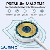 ScHitec Type-C Girişli Universal İ-watch Akıllı Saat Şarj Cihazı Beyaz C49T - 6