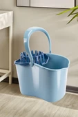 Sıkmalı Temizlik Kovası 15 litre, Standart Sıkmalı Yer Zemin Temizlik Mop Kovası Mavi thumbnail 4