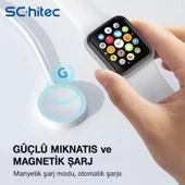 ScHitec Type-C Girişli Universal İ-watch Akıllı Saat Şarj Cihazı Beyaz C49T - 3