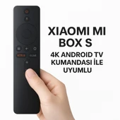 Polham Xiaomi Mi Box S 4K Android TV Uyumlu Bluetooth Kumanda, Netflix Tuşlu Mi Box S 4K Kumanda - 8