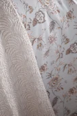 Çift Kişilik Alberta Blush Nevresimli Yatak Örtülü Battaniyeli Set - 2