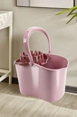 Sıkmalı Temizlik Kovası 15 litre, Standart Sıkmalı Yer Zemin Temizlik Mop Kovası Pembe thumbnail 4