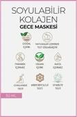 Collagen Peel off Night Mask  Soyulabilir Kolajen Gece Maskesi Niasinamid  E Vitamini Içerikli thumbnail 5