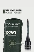 Özel Fırça Başlıklı Yoğun Pigmentli Mat Jel Eyeliner (YEŞİL) - Gel Eyeliner - 004 - 8690604591909 thumbnail 5