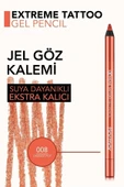 Işıltılı Kalıcı Göz Kalemi (TURUNCU) - Extreme Tattoo Gel Pencil - 008 Orange Pop - 8682536041157 thumbnail 5