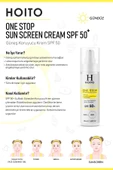 Hızlı Emilen Yapışkanlık Hissi Bırakmayan Güneş Koruyucu SPF50+/PA++++50ml-One Stop Sun Screen Cream thumbnail 3