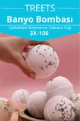 Çarkıfelek Meyvesi Banyo Topu Manikür Ve Pedikür Boy, Nem Bombası, Banyo Bombası 3 Adet 100 Gr. - 1