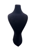 Süet Kumaş Lidya Manken Siyah Renk 42/20 Cm Kolye Gerdanlık Takı Sergileme Mankeni thumbnail 2