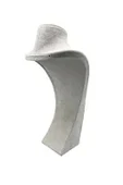 Süet Kumaş Elisia Manken Krem Renk 40/20 Cm Kolye Gerdanlık Takı Sergileme Mankeni - 3