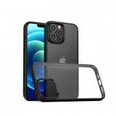 KNY Apple İphone 13 Pro Max Kılıf Renkli Silikon Kenarlı Hom Kapak Turkuaz - 5
