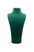 Süet Kumaş Elisia Manken Yeşil Renk 40/20 Cm Kolye Gerdanlık Takı Sergileme Mankeni - 2